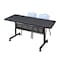 Kobe Rectangle FlipTop Table, 60" W, 29" H, Laminate Top, Gray MKFTM6030GY47GY - alternate 1